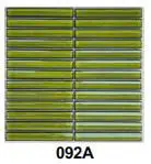 Gạch mosaic que đũa nhập khẩu, Màu xanh lá, mã 092A, KT vỉ 300x300mm