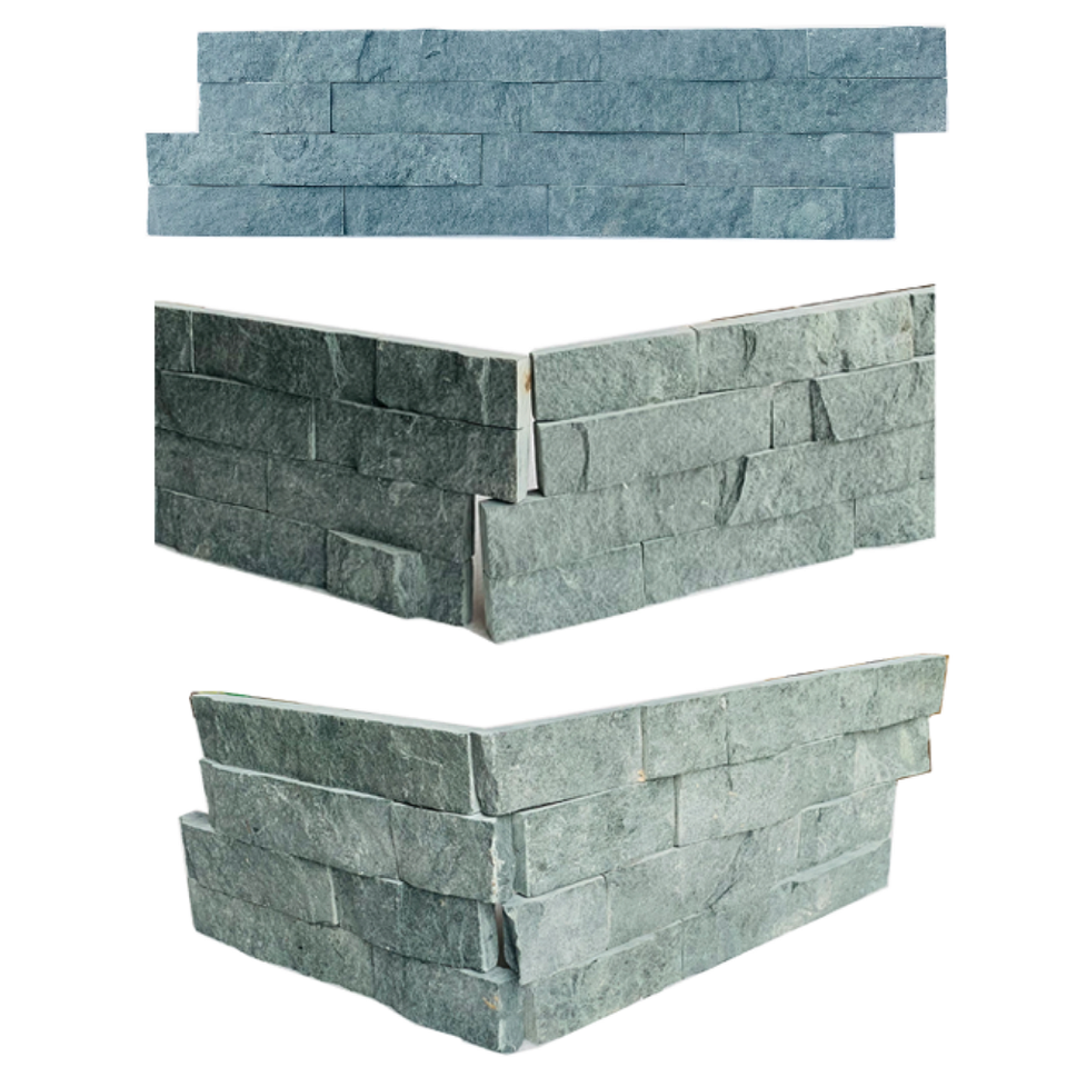2021 Vietnam-Made High Quality Natural Split Slate Tiles Antacid Erosion Resistant Culture Stone Panels for Outdoor Use