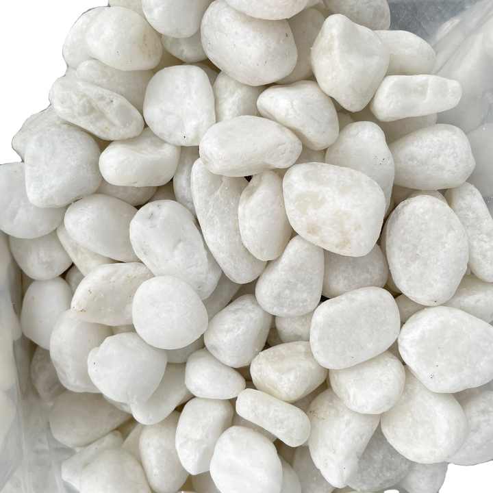 snow white pebble stone natural white stone egg stone landscape