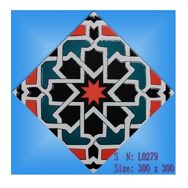 Gạch lát nền gốm sứ trang trí 3D bán chạy năm 2024, phong cách Morocco/Địa Trung Hải & Rustic