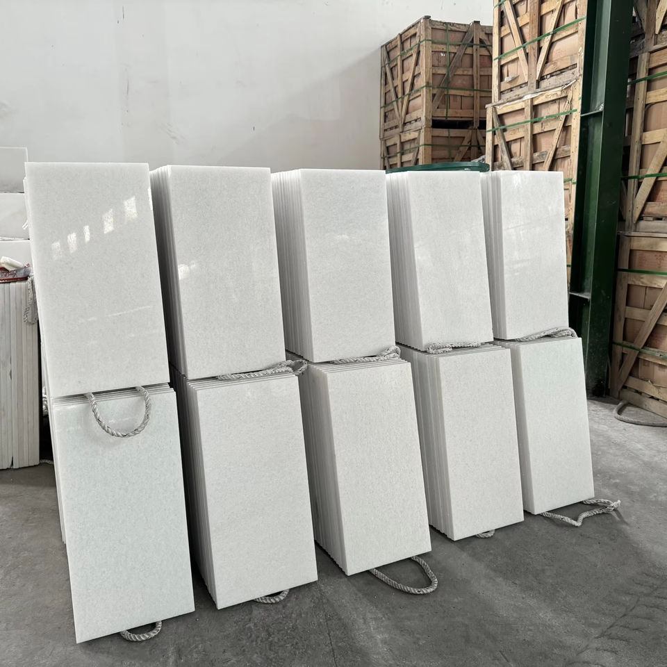 Phiến đá cẩm thạch trắng đánh bóng, giá tốt nhất từ nhà máy Việt Nam