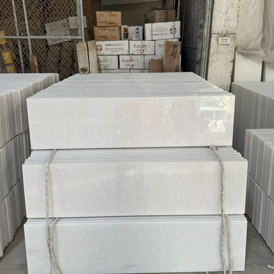 Tấm đá cẩm thạch trắng sữa giá cạnh tranh, bề mặt đánh bóng