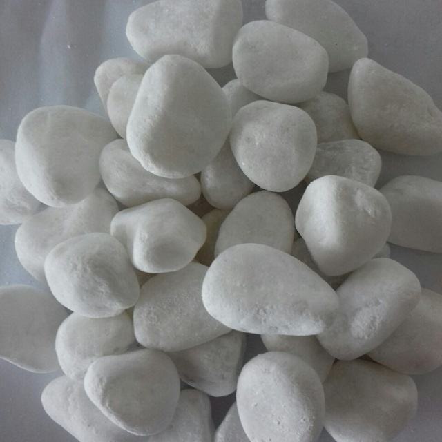 Vietnam Origin Natural Stone Snow White Cobbles & Pebbles for Modern Garden Landscape Paving Design