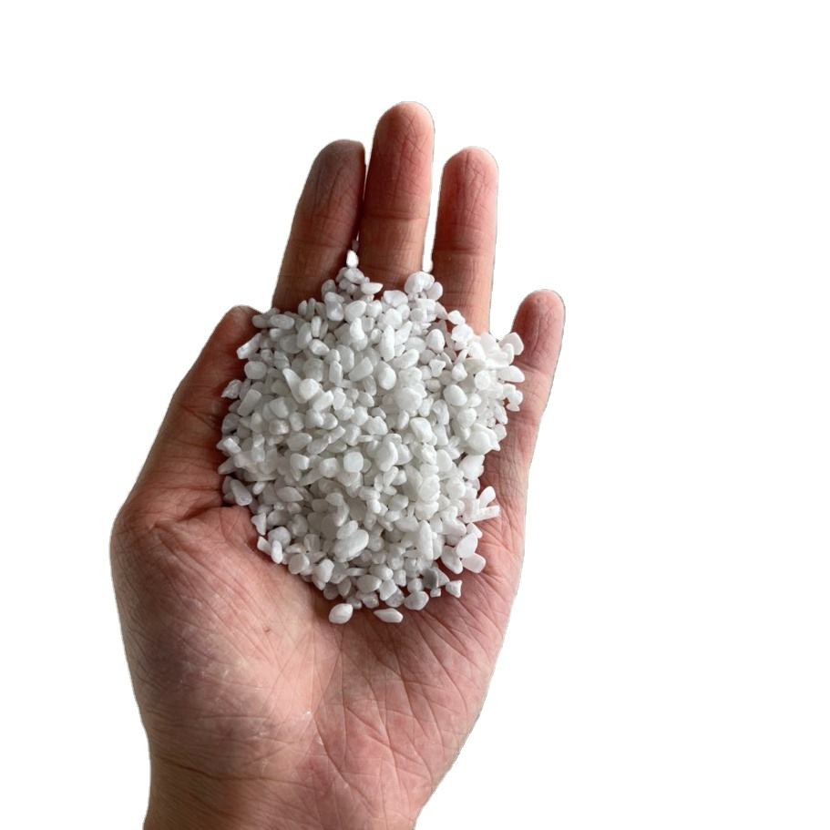 White Tumbled Pebble Gravel Stones Egg Stone Snow White SHC GROUP