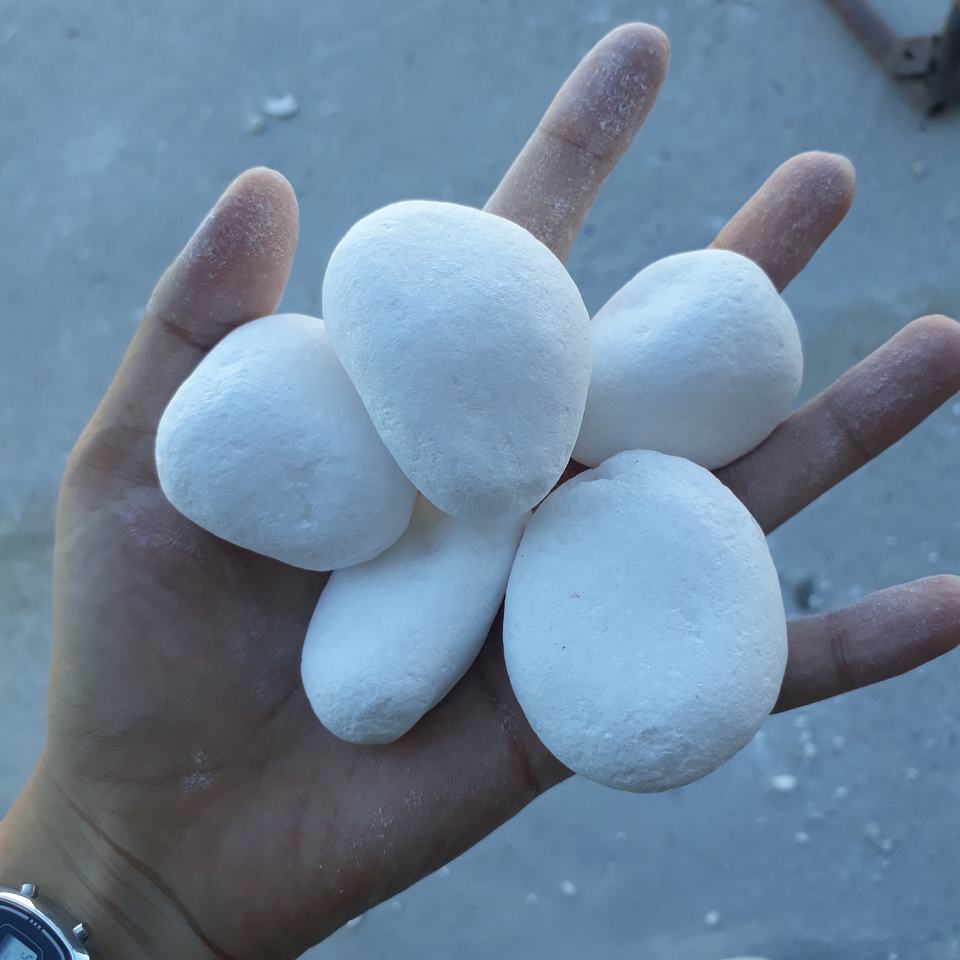 Vietnam Wholesale Supplies Natural Stone Competitive Price White Pebble for Landscaping Garden Pebbles