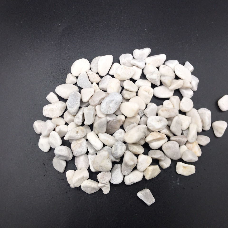 Cream White Ivory Tumbled Small Stone for Coating Floor