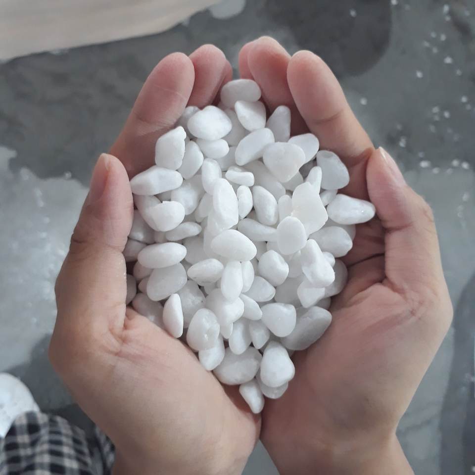 Vietnam Factory Wholesale Natural White Pebble Stone Decorative Landscaping Tumbled Pebble Gravels Pebble Stone