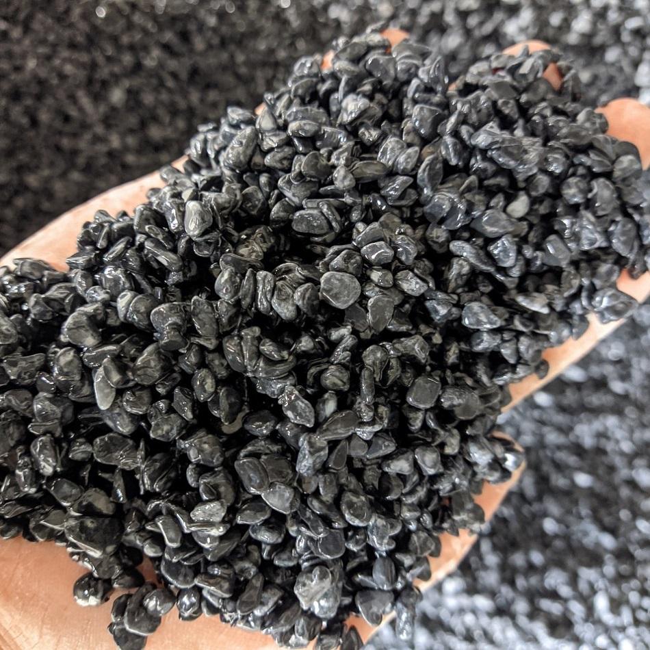 Tumbled Black Pebble for Exposed Aggregate Resin Bound Flooring Pebble Outdoor Decorative Concrete Pebble & Gravel