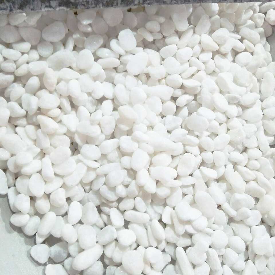 PREMIUM CREAM WHITE TUMBLED PEBBLES PERFECT FOR VILLA DECOR & ARTIFICIAL STONE CRAFTING