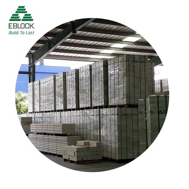 Khối bê tông khí chưng áp rỗng chắc/Tấm ALC dùng xuất khẩu