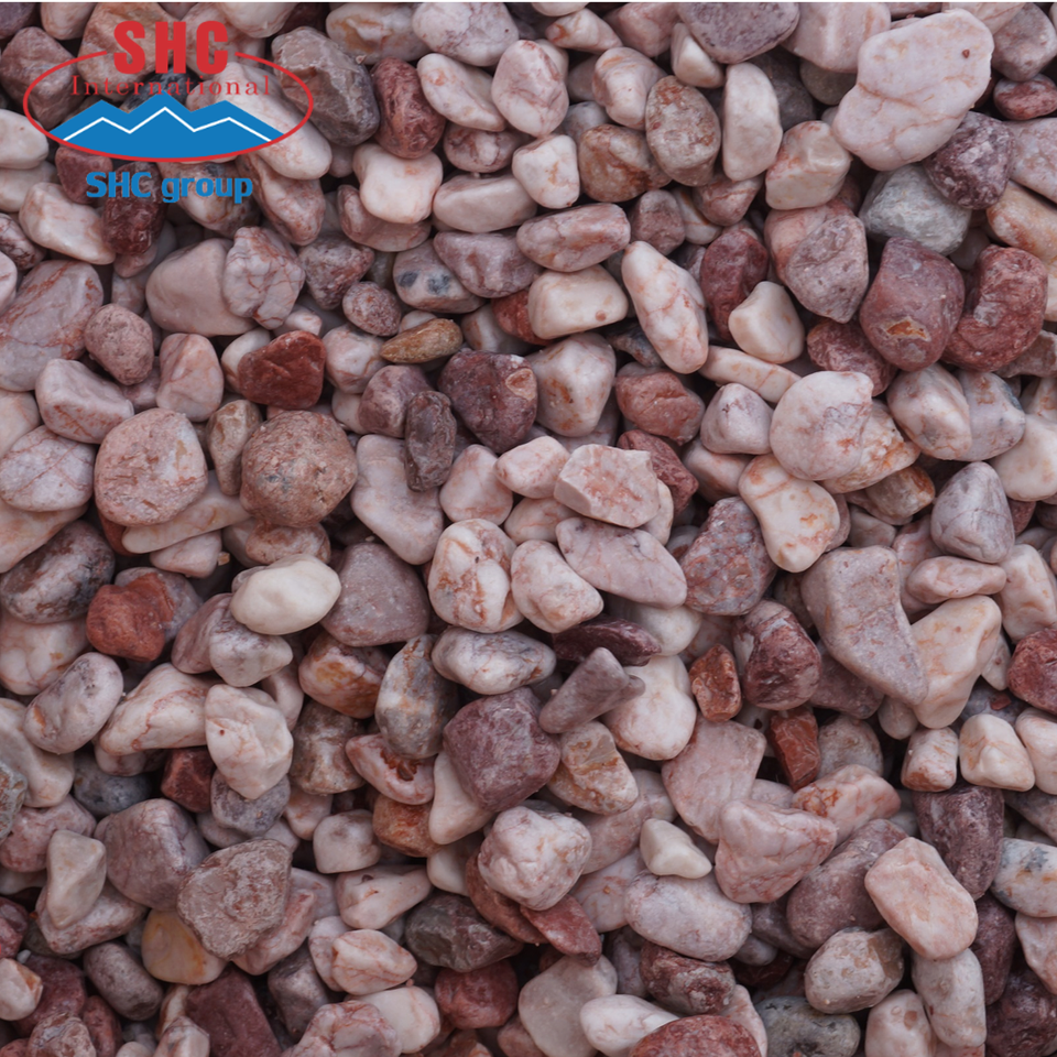 Light Pink Red Pebbles Gravel Stone Crush Rocks for Landscape Garden Home Stones