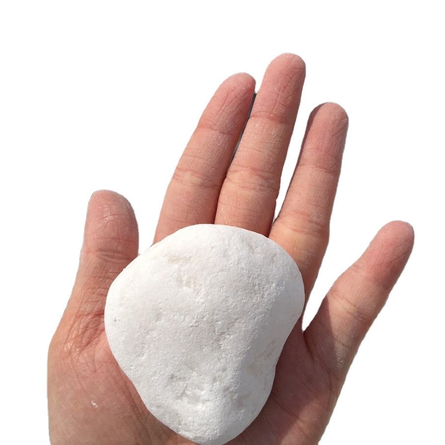 Natural White Marble Stones for Decoration Pebble Stones Viet Nam Supplier