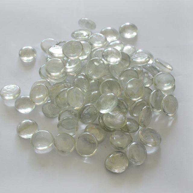 Đá cuội thủy tinh biển phẳng trong suốt giá rẻ