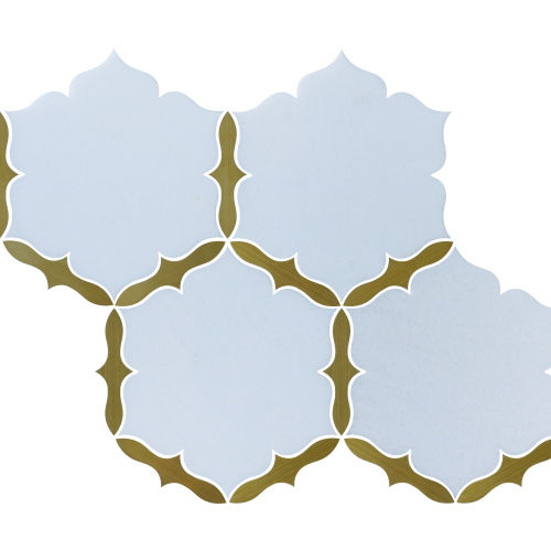 Thiết kế Tường Đặc biệt Sàn gỗ ghép cắt bằng tia nước Mosaic Đá Cẩm Thạch Hình Hoa