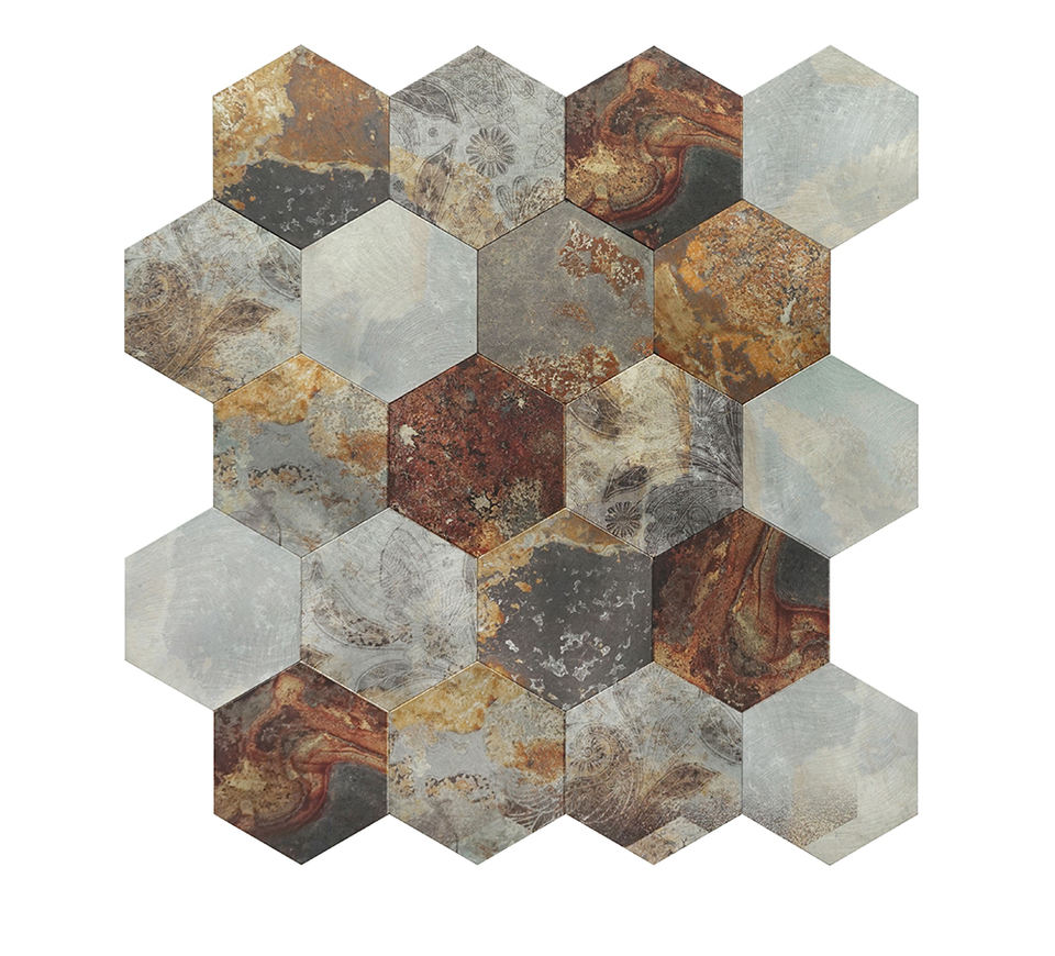 Miếng dán gạch tự dán giả gạch ốp tường bếp, phòng tắm, sàn chống thấm họa tiết Mosaic