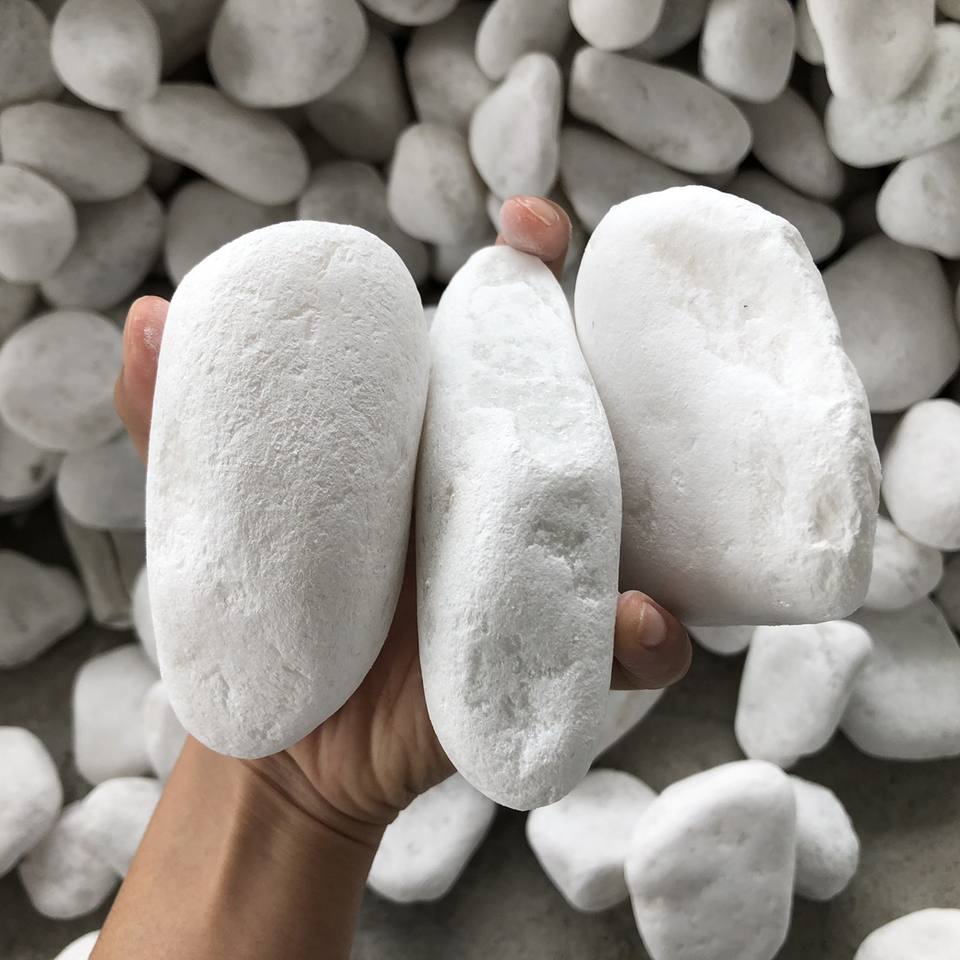 Vietnam's Natural Tumbled Stone Gravels Polished Cobbles Pebbles for Exterior Landscape Paving & Construction Decoration