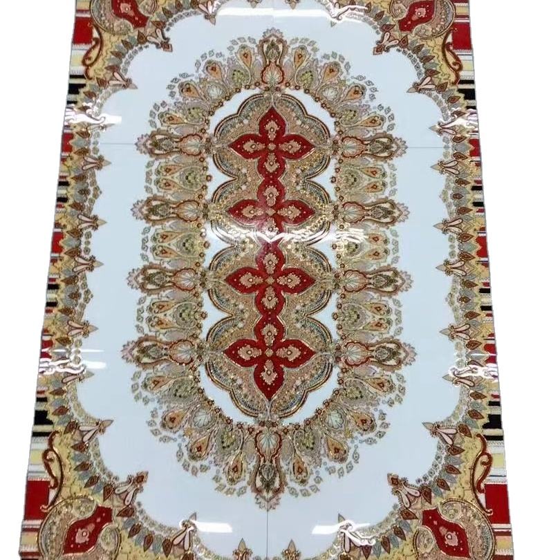 Gạch lát nền men sứ hoa văn vàng 120x180 cm