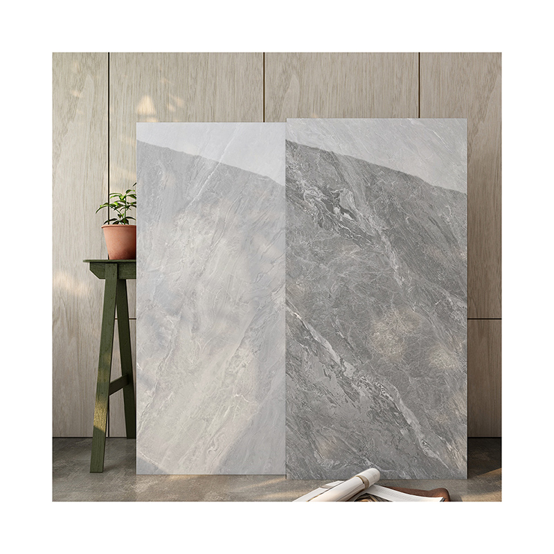 Gạch lát sàn Porcelain vân đá cẩm thạch Calacata Xám sang trọng, độ bóng cao 600x1200mm