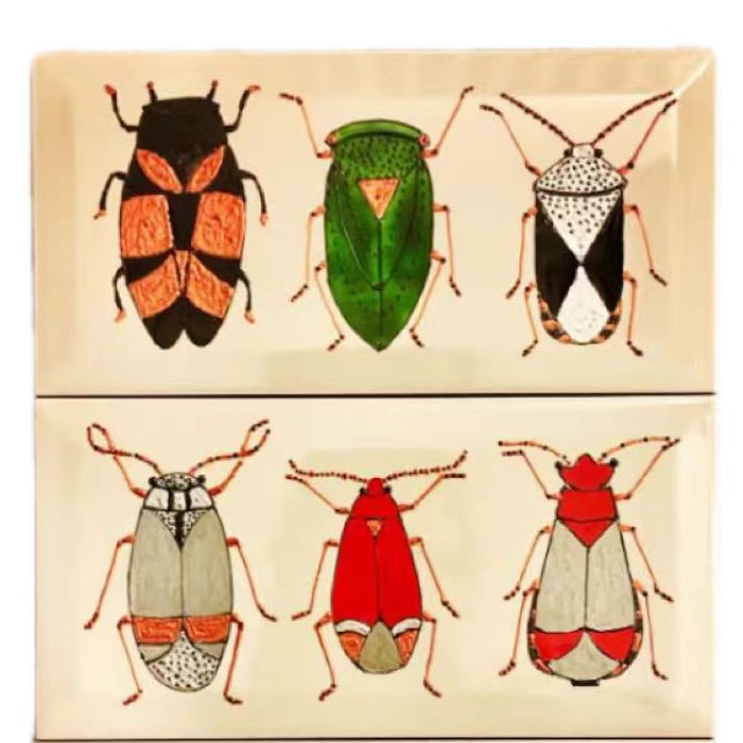 Gạch sứ tráng men trang trí gốm giả cổ, sản xuất theo yêu cầu nhà máy, dùng cho khách sạn, phòng tắm, nhà bếp