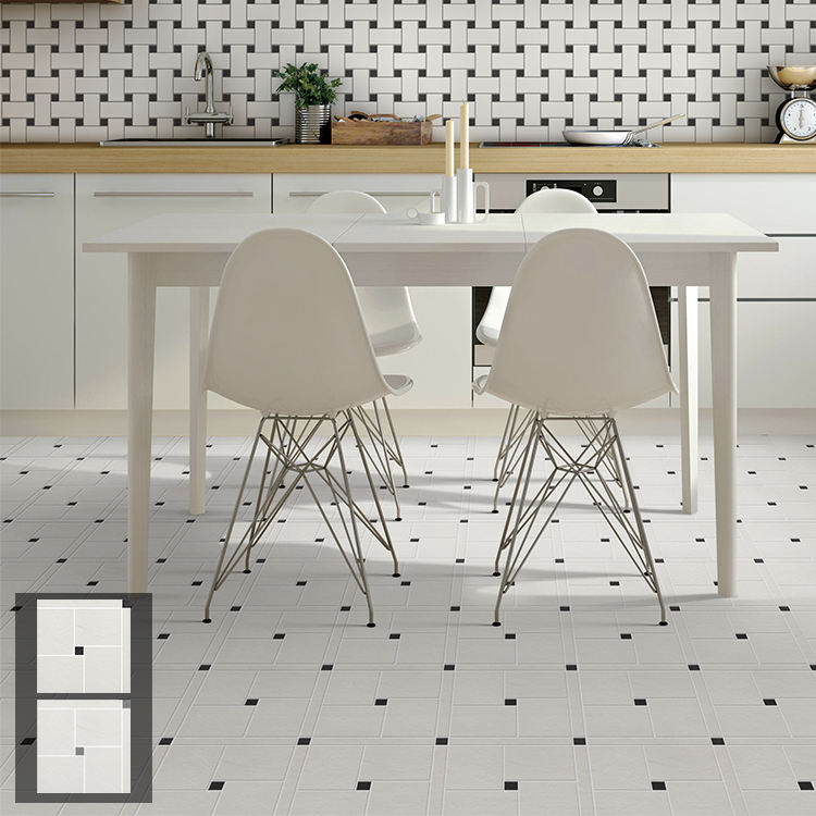 Gạch Mosaic Sứ Chống Trượt Họa Tiết Hoa Lát Sàn và Ốp Tường Dùng Cho Phòng Tắm, Nhà Bếp, Phòng Tắm Vòi Sen, Phòng Trưng Bày Xe Hơi Từ Nhà Máy Trung Quốc