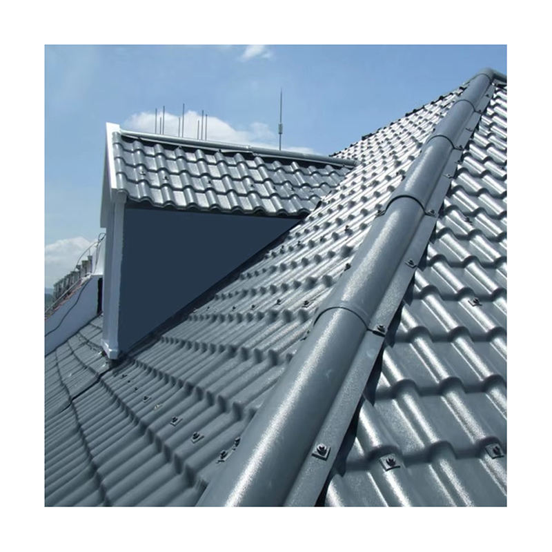 Ngói nhựa resin lợp mái Tây Ban Nha phổ biến với vật liệu nhựa tổng hợp ASA chất lượng tốt