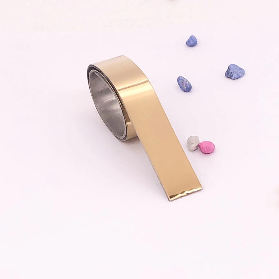 Miếng dán tường trang trí bằng thép không gỉ 201 gương 8K