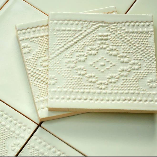 Gạch ốp tường tráng men thêu thủ công, nguồn cung nhà máy, dùng cho tường nội thất phòng khách, bếp, ban công, phòng tắm