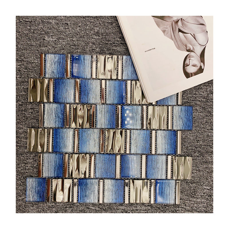 Giảm giá xuất xưởng Gạch mosaic kính ốp tường chắn bắn nước bếp thiết kế phong cách ngoại thất hình dạng gạch ốp với giá cạnh tranh