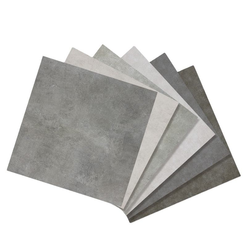 Gạch lát nền gốm sứ men mờ màu xám rustic giá rẻ nhà máy trang trí nhà khách sạn 60x60
