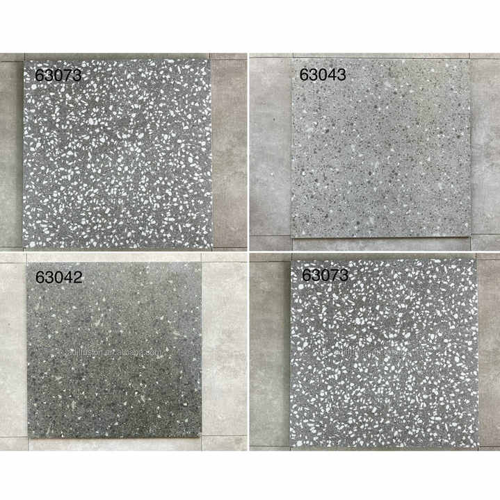 Gạch lát nền Terrazzo men mờ hiện đại và mộc mạc 60x60