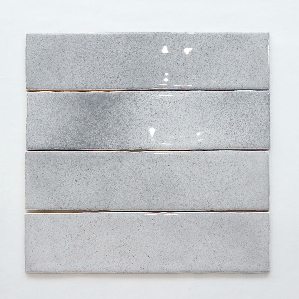 Gạch Subway Mosaic Gốm In Phun Trang Trí Đốm Màu Xám Nhạt cho Nhà Tắm Bếp