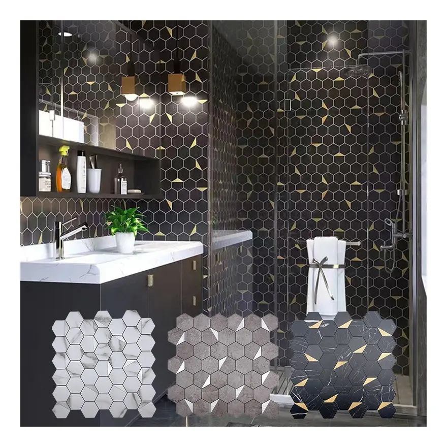 Tấm Dán Tường Bóc Dán Gạch Mosaic Tự Dính Cho Ốp Bếp Và Trang Trí Nội Thất