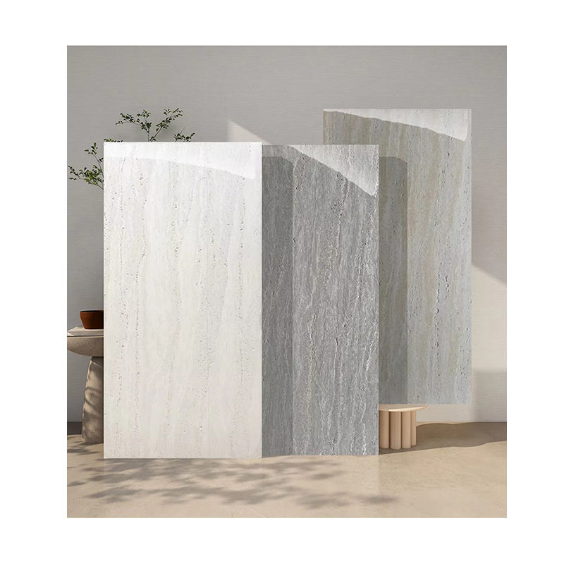 Mẫu Gạch Đá Travertine Cẩm Thạch Vật Liệu Mới Ốp Tường Nội Ngoại Thất Dùng Cho Biệt Thự, Khách Sạn Và Tòa Nhà 600x1200mm