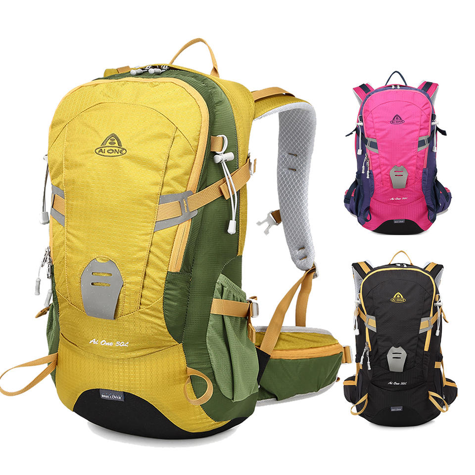 Balo dã ngoại AIONE 40L với khóa kéo độc đáo, khung ngoài, thiết kế thời trang, dùng cho thể thao, đi bộ đường dài, cắm trại, du lịch - Dành cho nam và nữ