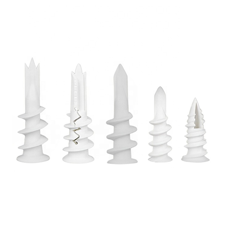 Móc nhựa gắn tường khô 13*40 kèm dụng cụ nylon