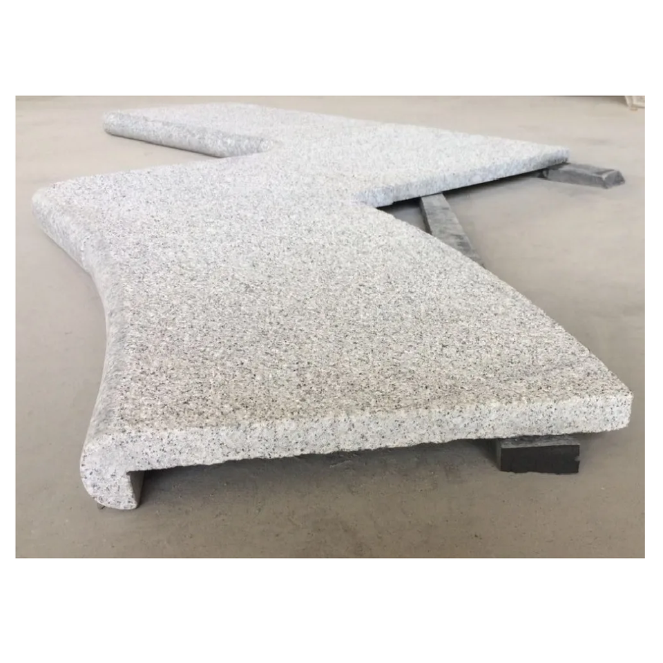 Đá ốp bo viền bể bơi chống trơn màu xám nhạt G603 Granite Flamed