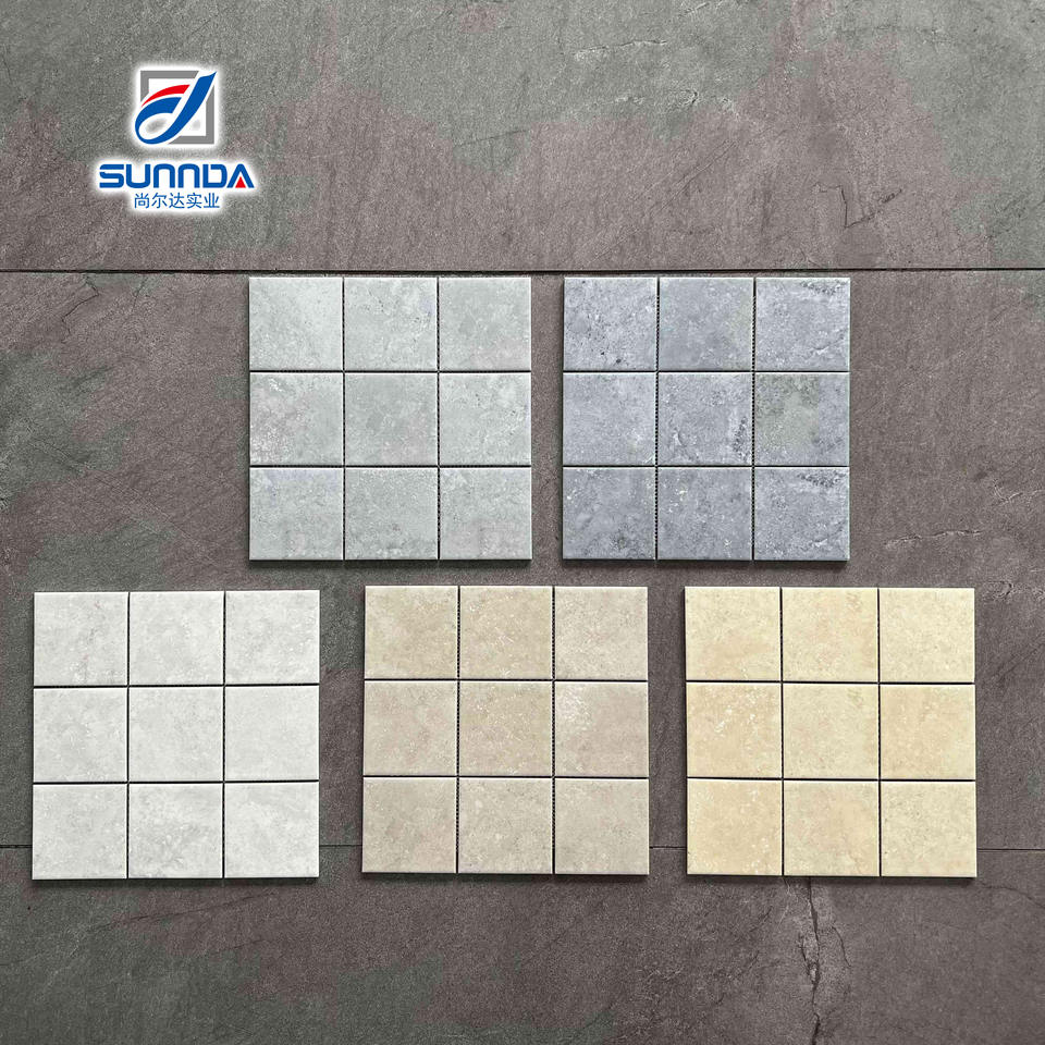 Gạch MOSAIC Trang Trí Tường Cao Cấp bằng Đá Vôi và Đá Cẩm Thạch