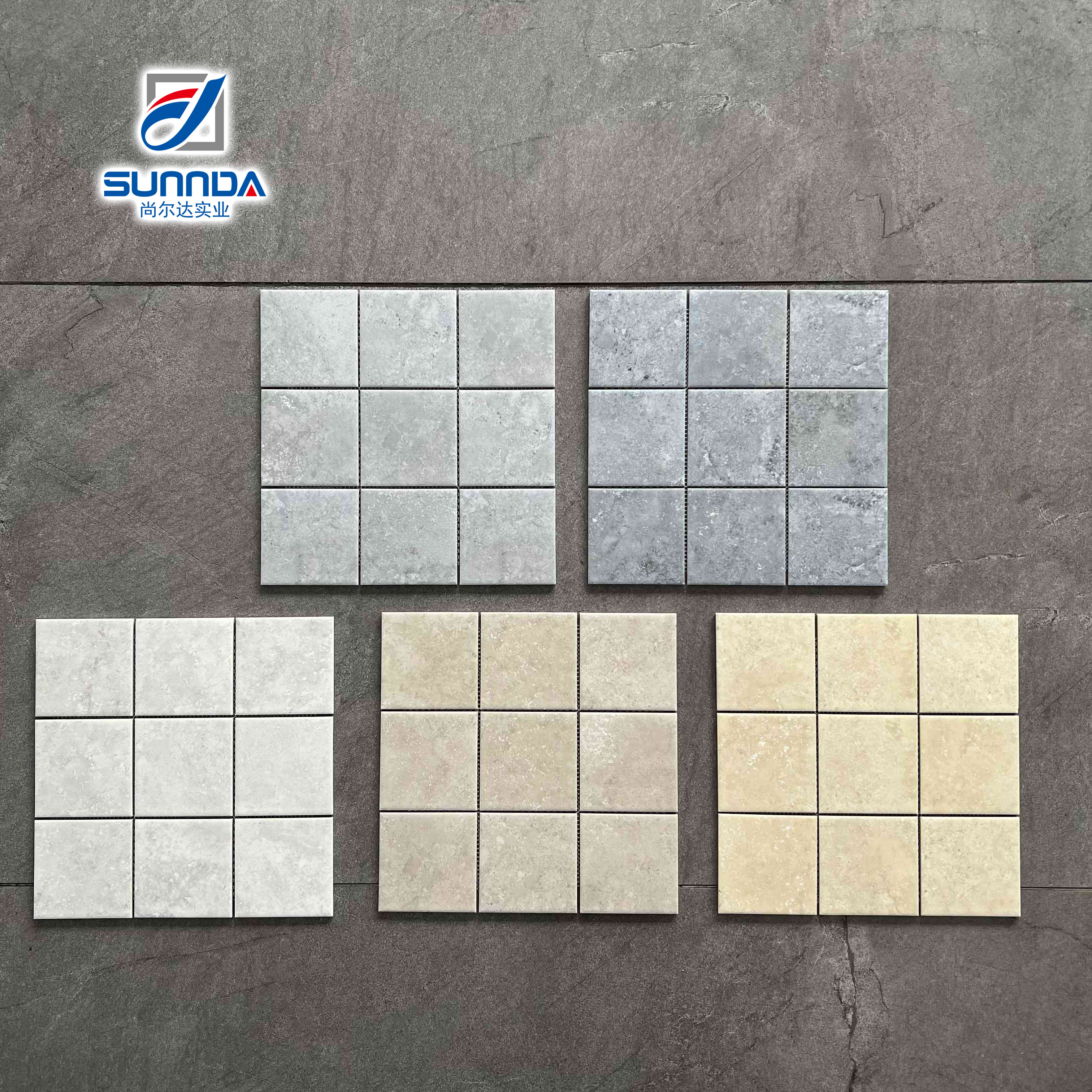 Gạch MOSAIC Trang Trí Tường Cao Cấp bằng Đá Vôi và Đá Cẩm Thạch