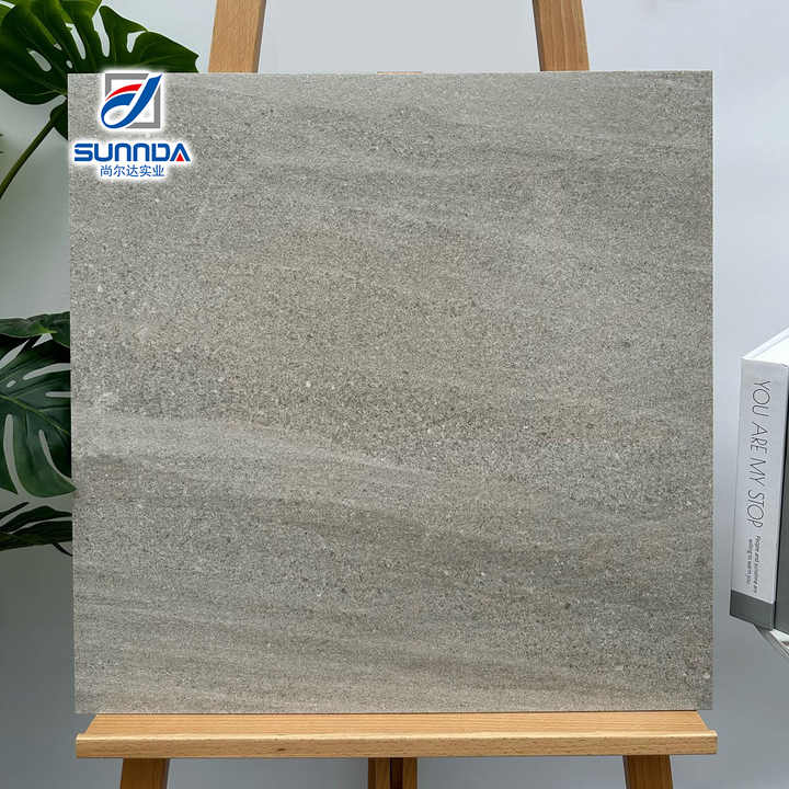 Gạch men mờ ngoại thất, đá thô, kiểu cổ điển, 600x600mm