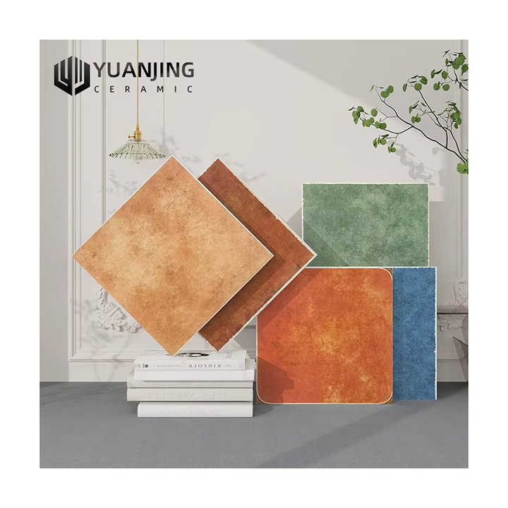 Gạch gốm lát nền và ốp tường sân vườn, nhà bếp phong cách Mỹ cổ điển, sang trọng, chống trơn, 400*400mm