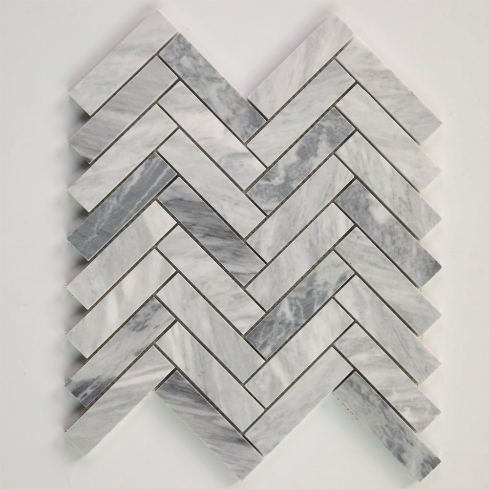 Gạch khảm cẩm thạch Bardiglio Nuvolato mài bóng bán buôn Centurymosaic trang trí sàn phòng tắm