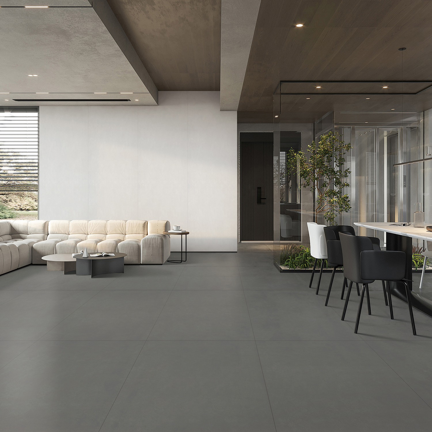 Gạch ốp tường nhà tắm màu cam men sứ chất liệu xi măng, lát nền khách sạn 75X150