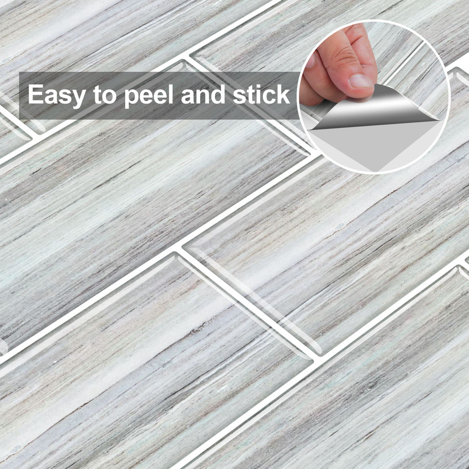 Gạch Dán Tường 3D Bóc Dán Chống Thấm Nước Họa Tiết Hình Học Vuông, Trang Trí DIY Hiện Đại Cho Ngôi Nhà