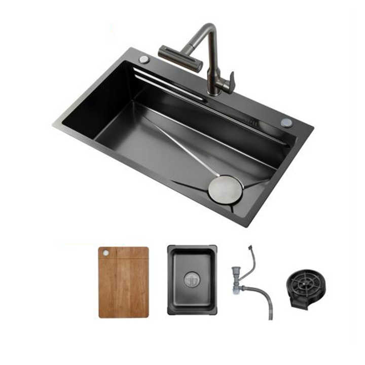 Bồn rửa chén đa năng cao cấp bằng thép không gỉ 304 kiểu hiện đại