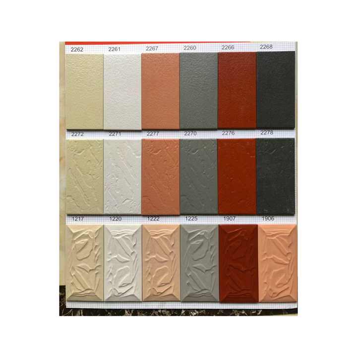 Gạch ốp tường ngoại thất phổ biến ở các nước Trung Á của Nga hiện có nhiều màu sắc