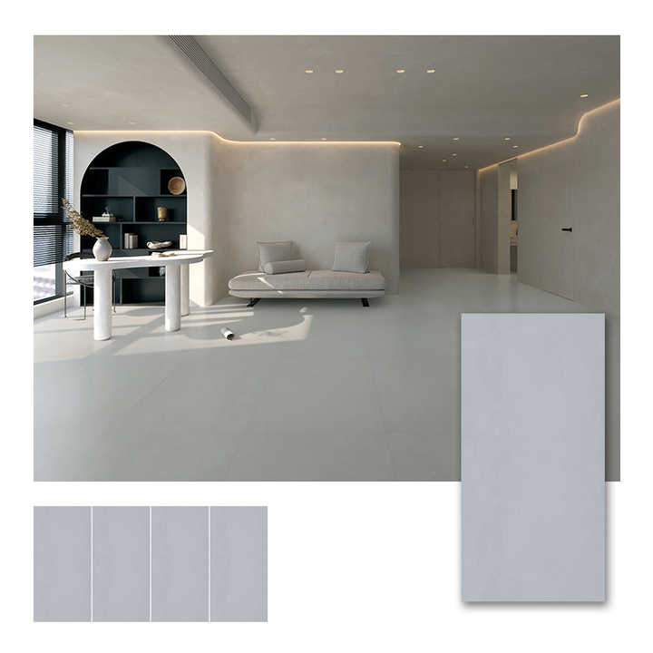Gạch lát nền phòng trưng bày ô tô gốm sứ mài mờ 60x120