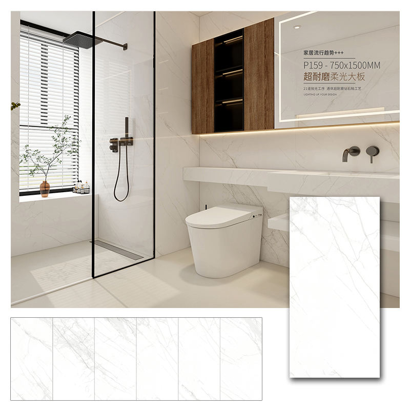 Gạch lát nền gốm sứ chống trơn trang trí phòng ngủ phòng tắm