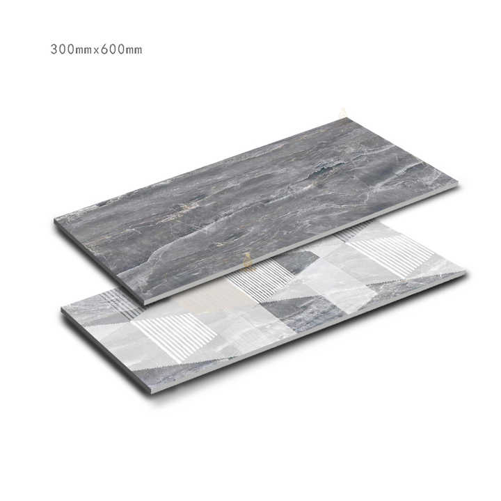 Gạch men 300x600mm kiểu mới cho nội thất phòng tắm nhà bếp