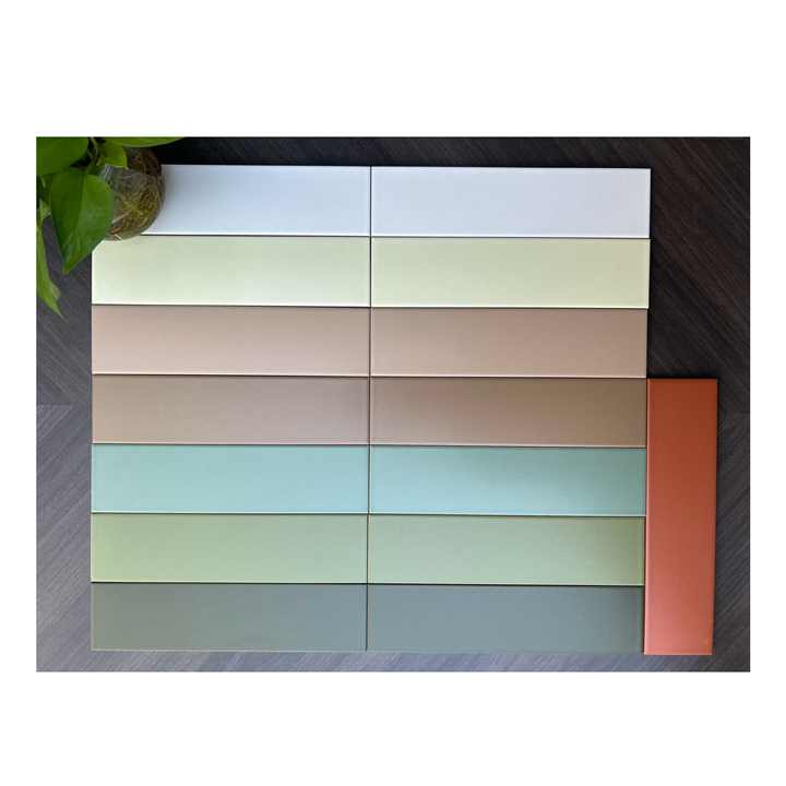 Gạch ốp tường ngoại thất phổ biến ở các nước Trung Á 75x300mm màu trơn