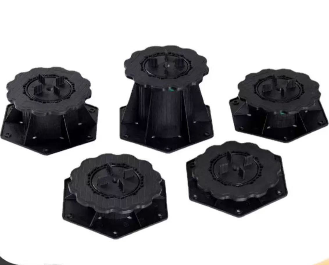 Hệ thống chân đế điều chỉnh bằng PVC chất liệu PP, nâng sàn với phụ kiện lát sàn